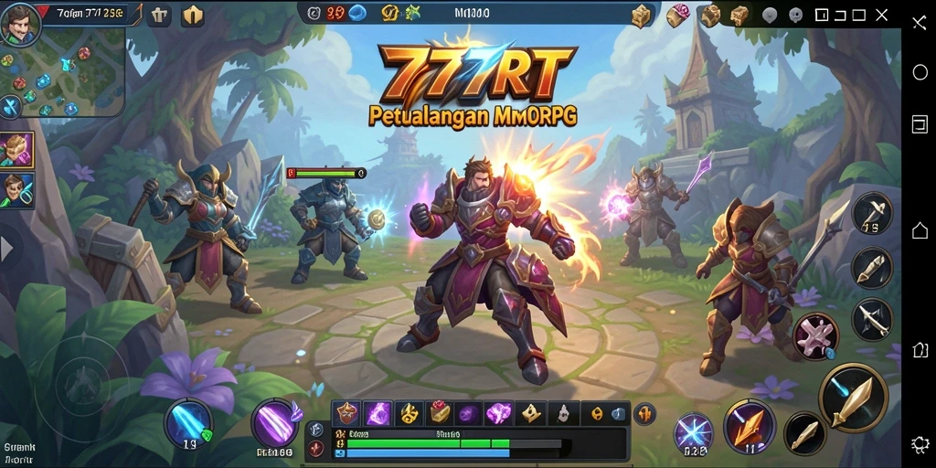 Tampilan gameplay fantastis dalam dunia MMORPG yang menakjubkan.