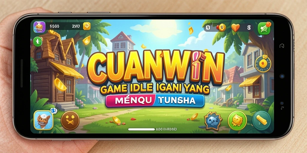 Screenshot CUANWIN menunjukkan gameplay santai dan antarmuka yang menarik.