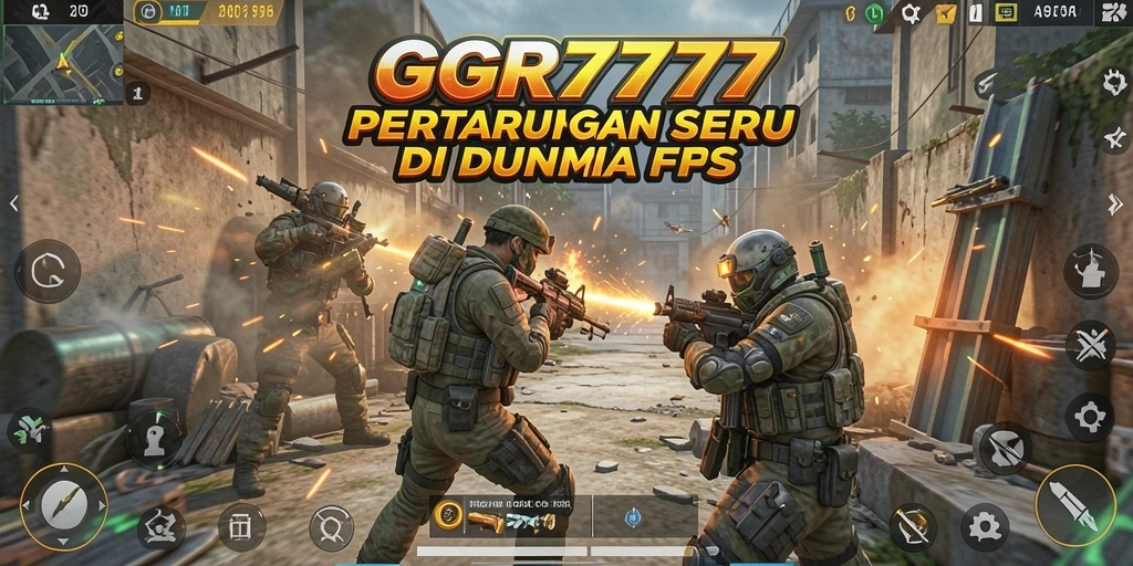 Tangkapan layar gameplay GGR7777 menampilkan aksi seru FPS.