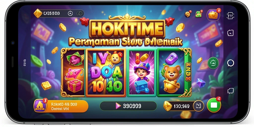Tampilan gameplay HOKITIME yang menakjubkan dan penuh warna.