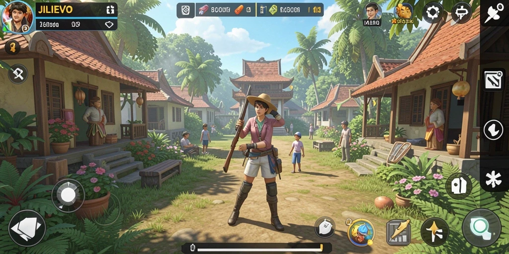 Tampilan gameplay menarik dalam dunia virtual JILIEVO.