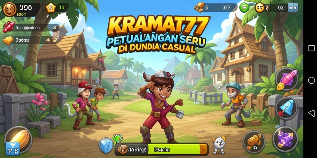 Screenshot gameplay KRAMAT77 menampilkan tantangan dan keseruan petualangan.