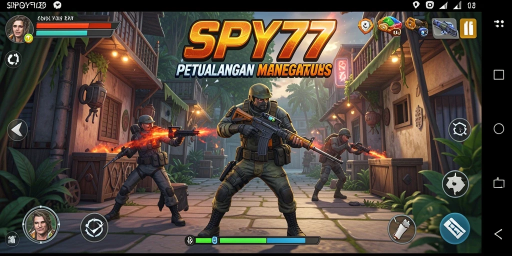 Tampilan gameplay SPY77 yang menegangkan dan penuh aksi.